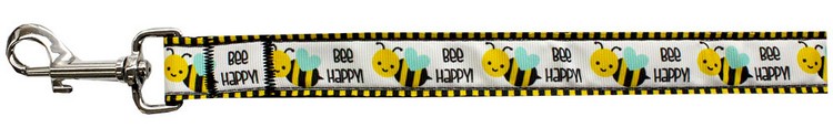 Bee Happy Nylon Pet Leash 1in by 6ft